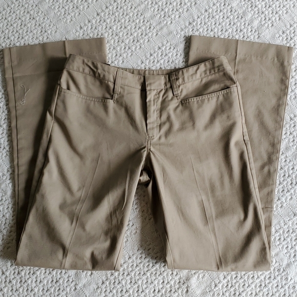Juniors Khaki School Uniform Pants 7/8 - Picture 6 of 7
